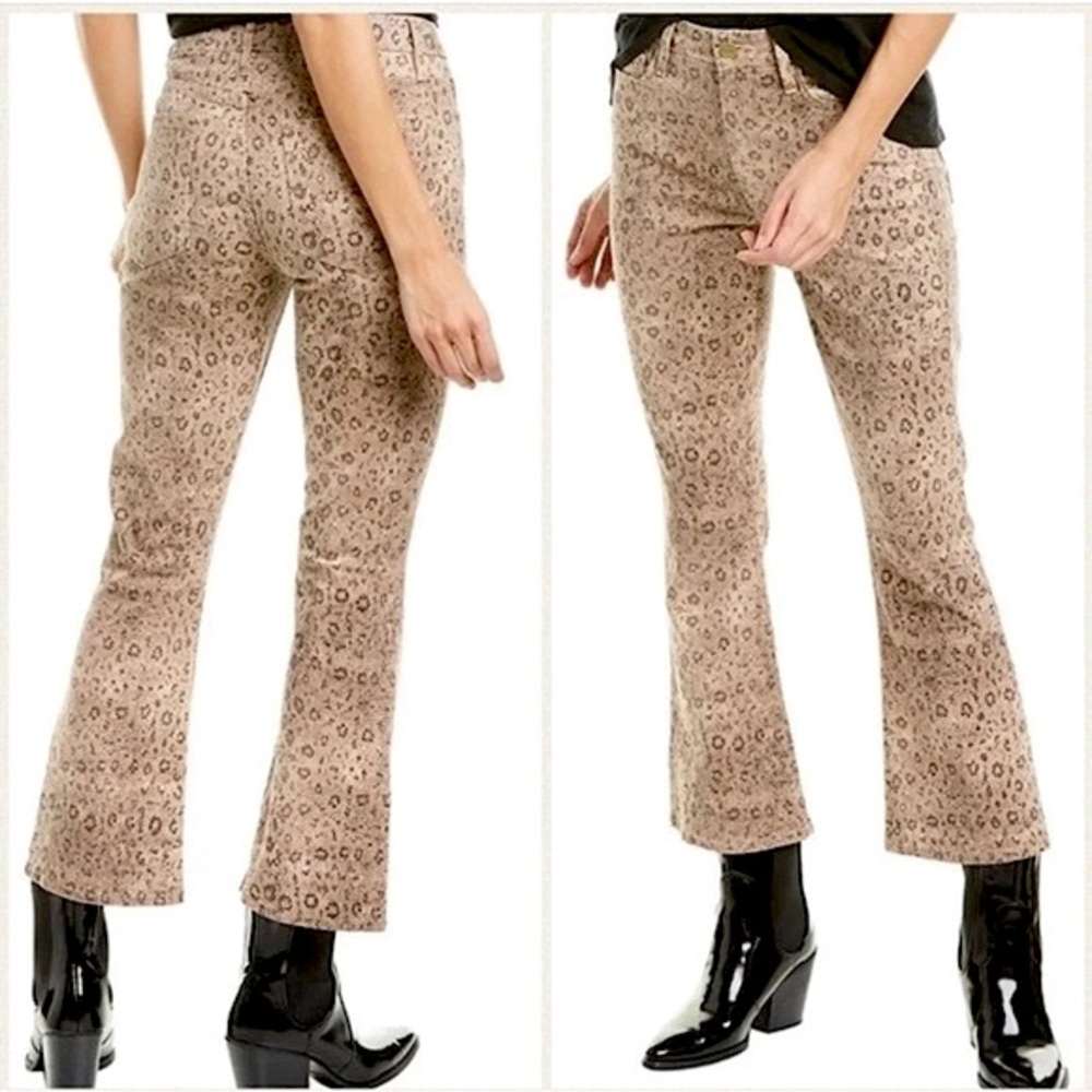 Frame Le Crop Mini Boot In Python Print - image 2